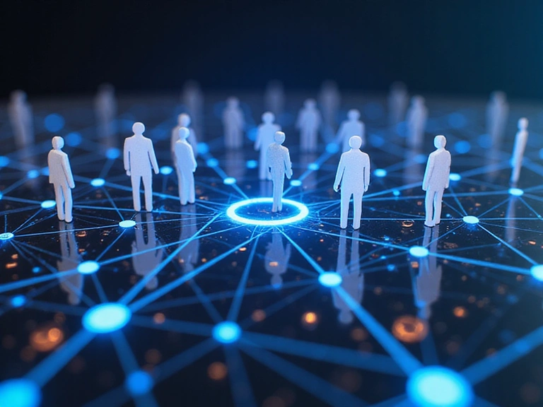Abstract illustration representing social gaming or community